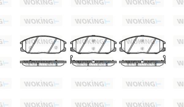 Woking P6713.12 - Гальмівні колодки, дискові гальма avtolavka.club