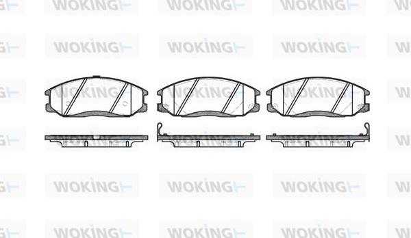 Woking P6713.22 - Гальмівні колодки, дискові гальма avtolavka.club