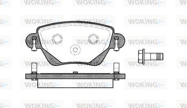 Woking P6773.00 - Гальмівні колодки, дискові гальма avtolavka.club