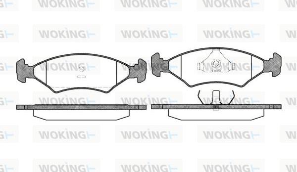 Woking P0193.20 - Гальмівні колодки, дискові гальма avtolavka.club