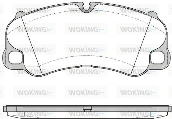 Woking P14953.00 - Гальмівні колодки, дискові гальма avtolavka.club