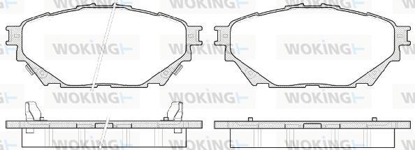 Woking P14443.04 - Гальмівні колодки, дискові гальма avtolavka.club