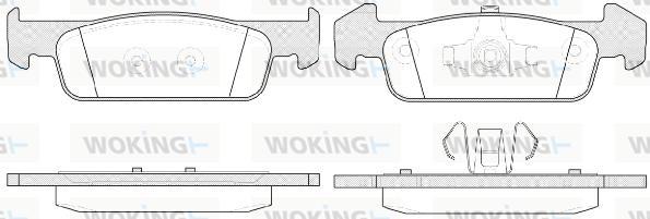 Woking P14403.10 - Гальмівні колодки, дискові гальма avtolavka.club