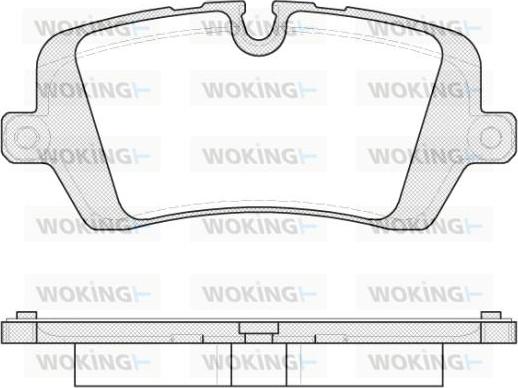 Woking P14413.00 - Гальмівні колодки, дискові гальма avtolavka.club