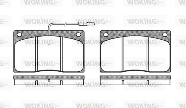 Woking P1443.02 - Гальмівні колодки, дискові гальма avtolavka.club