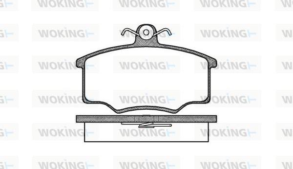 Woking P1463.00 - Гальмівні колодки, дискові гальма avtolavka.club