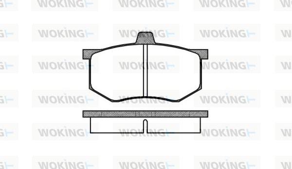 Woking P1433.00 - Гальмівні колодки, дискові гальма avtolavka.club