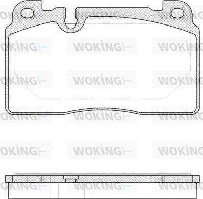 Woking P14273.00 - Гальмівні колодки, дискові гальма avtolavka.club