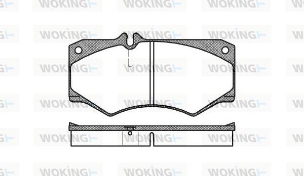 Woking P1473.30 - Гальмівні колодки, дискові гальма avtolavka.club