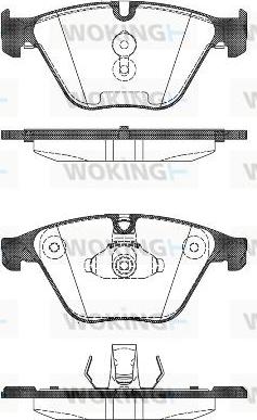 Woking P15963.00 - Гальмівні колодки, дискові гальма avtolavka.club