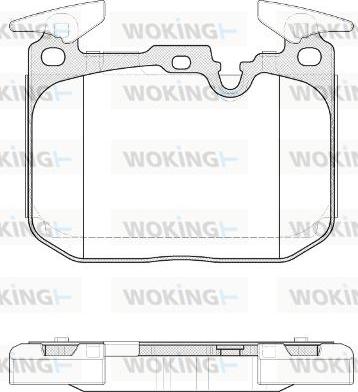 Woking P15913.10 - Гальмівні колодки, дискові гальма avtolavka.club