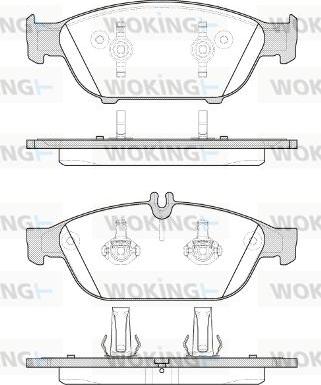 Woking P15413.10 - Гальмівні колодки, дискові гальма avtolavka.club