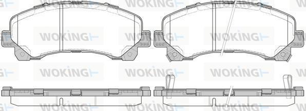 Woking P15073.00 - Гальмівні колодки, дискові гальма avtolavka.club