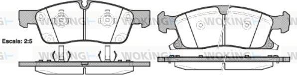 Woking P15303.02 - Гальмівні колодки, дискові гальма avtolavka.club