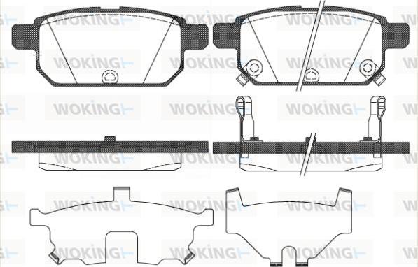 Woking P15713.02 - Гальмівні колодки, дискові гальма avtolavka.club