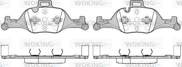 Woking P16403.00 - Гальмівні колодки, дискові гальма avtolavka.club