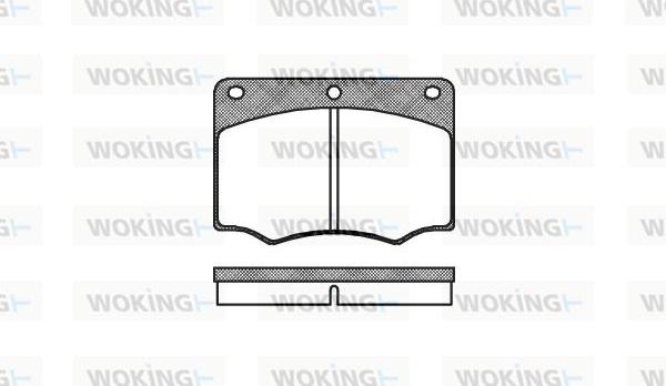 Woking P1643.00 - Гальмівні колодки, дискові гальма avtolavka.club