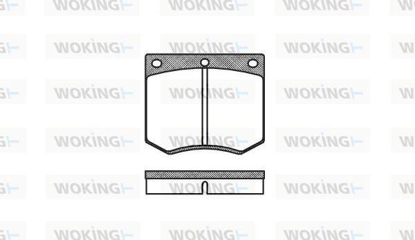 Woking P1633.00 - Гальмівні колодки, дискові гальма avtolavka.club