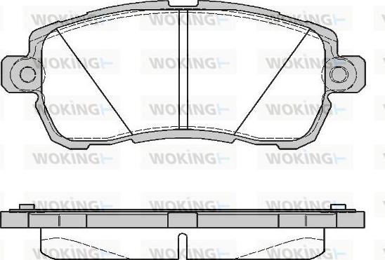 Woking P16283.00 - Гальмівні колодки, дискові гальма avtolavka.club