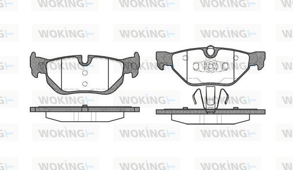 Woking P10453.00 - Гальмівні колодки, дискові гальма avtolavka.club