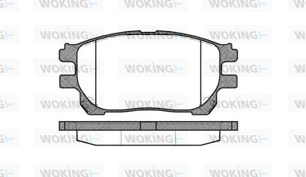 Woking P10433.00 - Гальмівні колодки, дискові гальма avtolavka.club