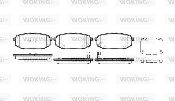 Woking P10473.02 - Гальмівні колодки, дискові гальма avtolavka.club