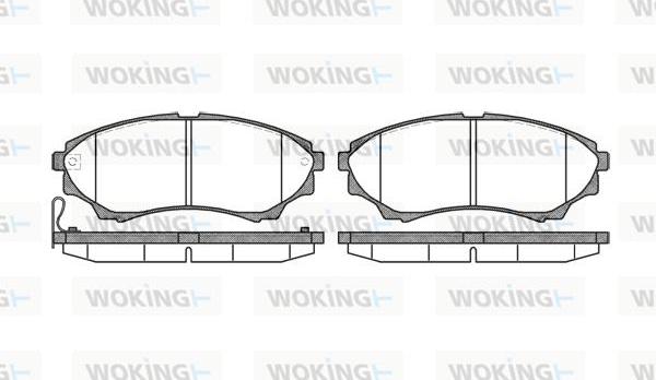 Woking P10513.00 - Гальмівні колодки, дискові гальма avtolavka.club