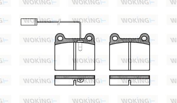 Woking P1063.91 - Гальмівні колодки, дискові гальма avtolavka.club