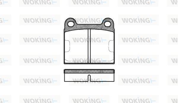 Woking P1063.60 - Гальмівні колодки, дискові гальма avtolavka.club