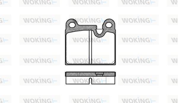 Woking P1063.80 - Гальмівні колодки, дискові гальма avtolavka.club