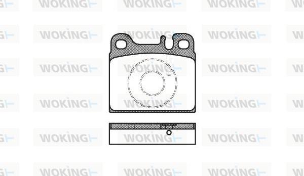 Woking P1063.88 - Гальмівні колодки, дискові гальма avtolavka.club