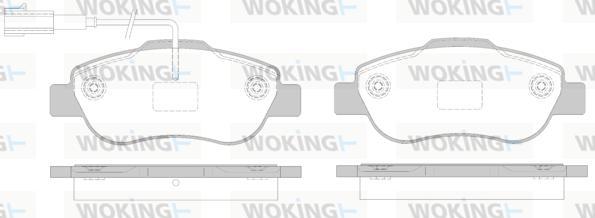 Woking P10003.02 - Гальмівні колодки, дискові гальма avtolavka.club