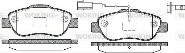 Woking P10003.11 - Гальмівні колодки, дискові гальма avtolavka.club