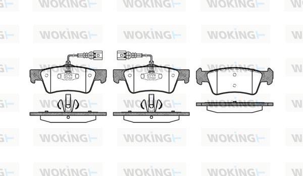 Woking P10873.02 - Гальмівні колодки, дискові гальма avtolavka.club