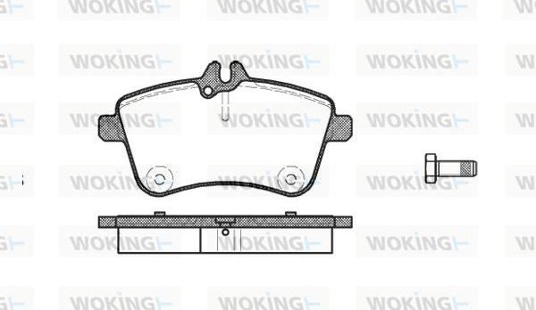 Woking P10303.00 - Гальмівні колодки, дискові гальма avtolavka.club