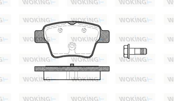 Woking P10383.00 - Гальмівні колодки, дискові гальма avtolavka.club