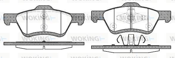 Woking P10243.00 - Гальмівні колодки, дискові гальма avtolavka.club