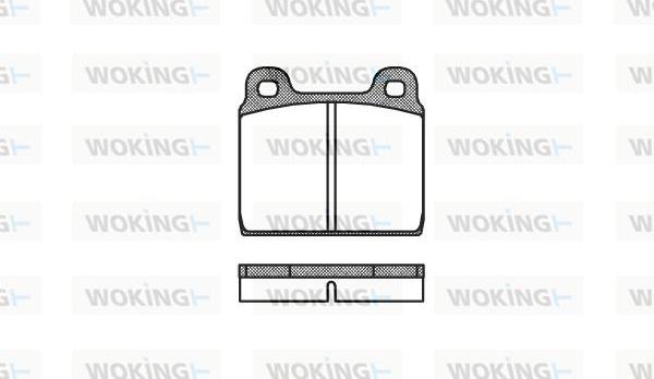 Woking P1023.00 - Гальмівні колодки, дискові гальма avtolavka.club