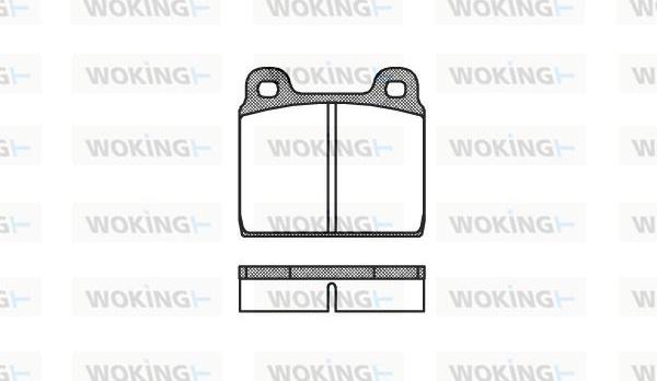 Woking P1023.20 - Гальмівні колодки, дискові гальма avtolavka.club