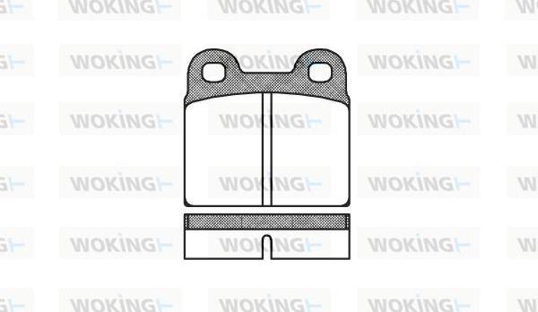 Woking P1073.00 - Гальмівні колодки, дискові гальма avtolavka.club