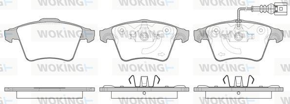 Woking P11453.11 - Гальмівні колодки, дискові гальма avtolavka.club