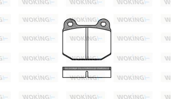 Woking P1143.00 - Гальмівні колодки, дискові гальма avtolavka.club