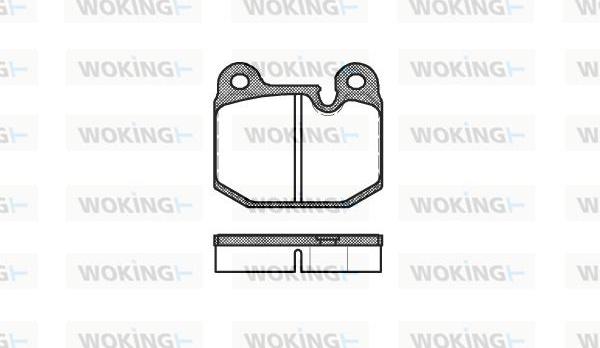 Woking P1143.10 - Гальмівні колодки, дискові гальма avtolavka.club