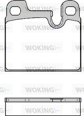 Woking P1153.00 - Гальмівні колодки, дискові гальма avtolavka.club