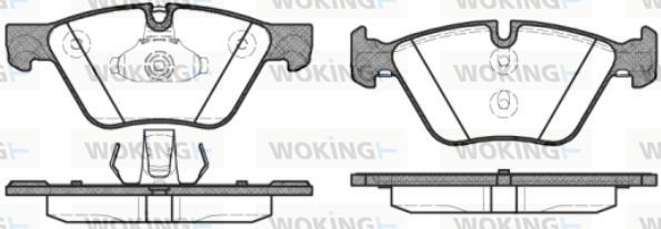 Woking P11523.30 - Гальмівні колодки, дискові гальма avtolavka.club