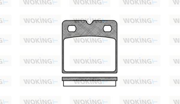 Woking P11673.00 - Гальмівні колодки, дискові гальма avtolavka.club