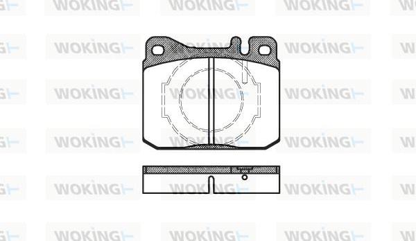 Woking P1103.40 - Гальмівні колодки, дискові гальма avtolavka.club