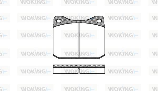 Woking P1103.00 - Гальмівні колодки, дискові гальма avtolavka.club