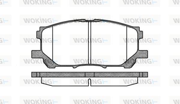 Woking P11393.00 - Гальмівні колодки, дискові гальма avtolavka.club