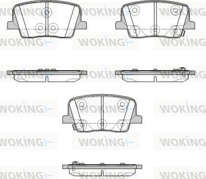 Woking P18473.02 - Гальмівні колодки, дискові гальма avtolavka.club